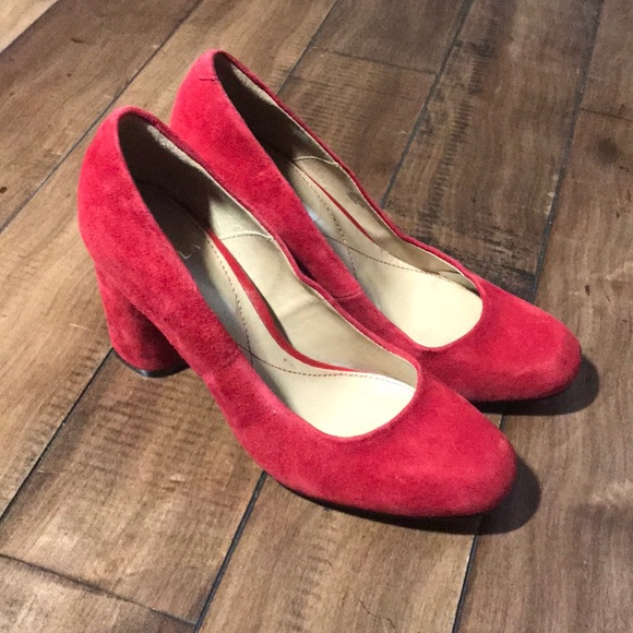 Christmas Red block heels - Picture 2 of 8